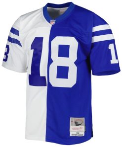 Alternative view of Peyton Manning Indianapolis Colts 1998 Split Legacy Replica Jersey - Royal/White