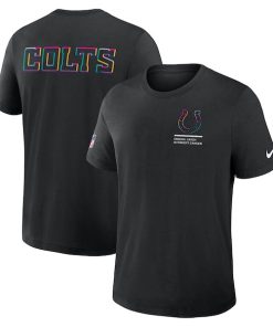 Indianapolis Colts Nike 2025 NFL Crucial Catch Tri-Blend Dri-FIT T-Shirt - Black
