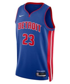 Alternative view of Jaden Ivey Detroit Pistons Nike Unisex 2022 NBA Draft First Round Pick Swingman Jersey - Icon Edition - Blue