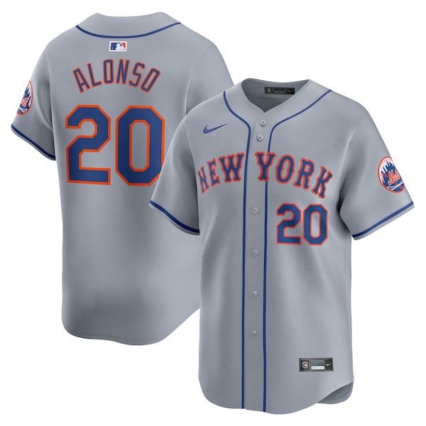 Pete Alonso New York Mets Nike Away Limited Player Jersey - Gray/White - Image 2