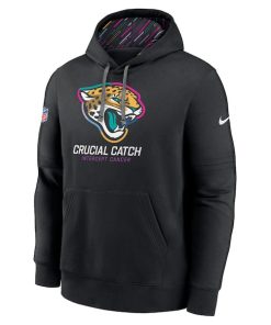 Alternative view of Jacksonville Jaguars Nike 2024 NFL Crucial Catch Club Pullover Hoodie - Black