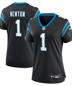 Cam Newton Carolina Panthers Nike Women's Team Retired Game Jersey -  Black