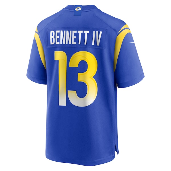 Stetson Bennett Los Angeles Rams Nike Team Game Jersey - Royal/White - Image 4