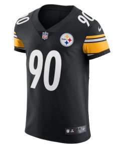 Alternative view of T.J. Watt Pittsburgh Steelers Nike Vapor Elite Player Jersey - Black