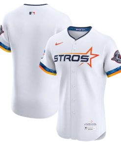 Houston Astros Nike 2025 City Connect Elite Jersey - White