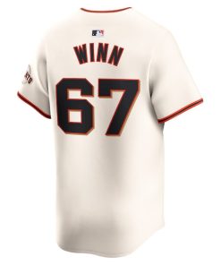 Alternative view of Keaton Winn San Francisco Giants Nike Home Limited Player Jersey - Cream/Gray