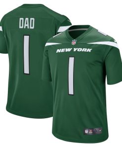Number 1 Dad New York Jets Nike Game Jersey - Gotham Green