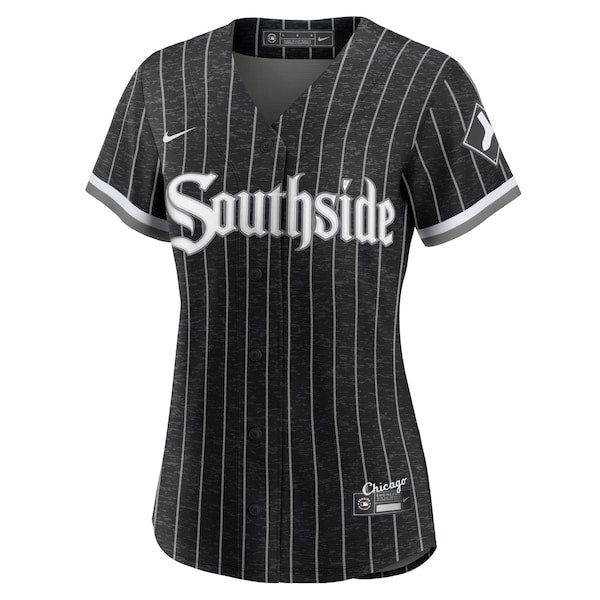 Yoan Moncada Chicago White Sox Nike Women's 2021 City Connect Replica Player Jersey - Black - Image 2