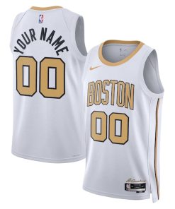 Boston Celtics Nike Unisex 2025/26 City Edition Swingman Custom Jersey - White
