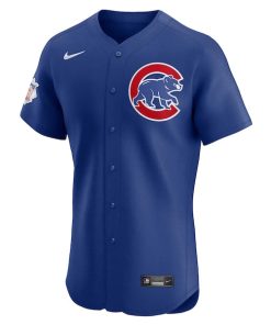 Alternative view of Cody Bellinger Chicago Cubs Nike Alternate Alternate Elite Player Jersey - Royal