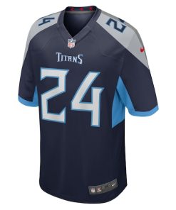 Alternative view of Julius Wood Tennessee Titans Nike  Game Jersey -  Navy