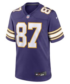 Alternative view of T.J. Hockenson Minnesota Vikings Nike Classic Player Game Jersey - Purple