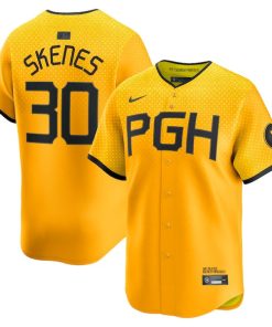 Paul Skenes Pittsburgh Pirates Nike City Connect Limited Player Jersey - Gold