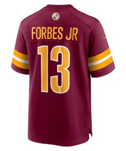 Alternative view of Emmanuel Forbes Washington Commanders Nike 2023 NFL Draft First Round Pick Game Jersey - Burgundy