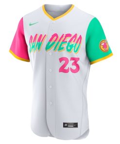 Alternative view of Fernando Tatis Jr. San Diego Padres Nike 2022 City Connect Authentic Player Jersey - White