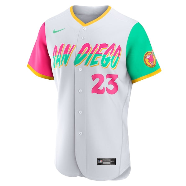 Fernando Tatis Jr. San Diego Padres Nike 2022 City Connect Authentic Player Jersey - White - Image 2