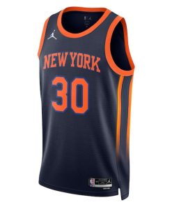 Alternative view of Julius Randle New York Knicks Jordan Brand Unisex Swingman Jersey - Statement Edition - Navy