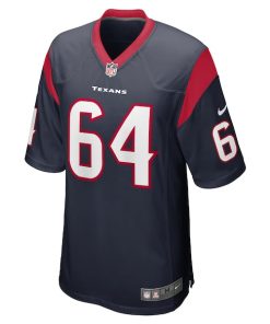 Alternative view of Nick Broeker Houston Texans Nike Team Game Jersey -  Navy