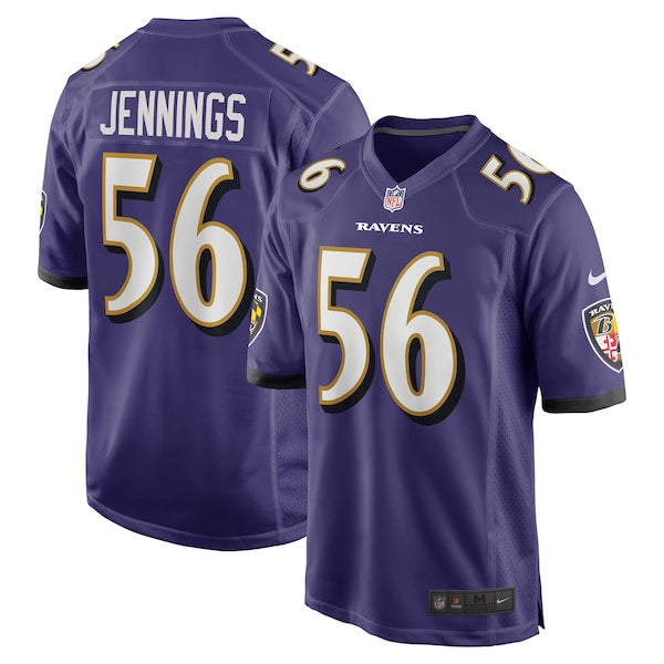 Deion Jennings Baltimore Ravens Nike Team Game Jersey - Purple