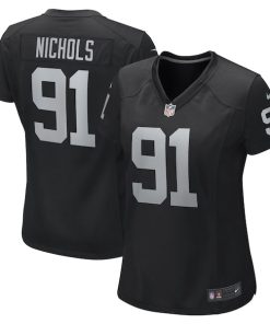 Bilal Nichols Las Vegas Raiders Nike Women's Game Player Jersey - Black