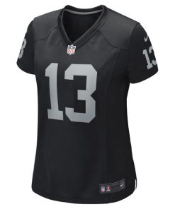 Alternative view of Hunter Renfrow Las Vegas Raiders Nike Women's Game Player Jersey - Black