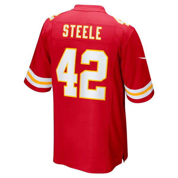 Carson Steele Kansas City Chiefs Nike Game Jersey - Red - Image 4