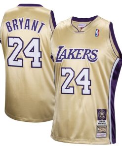 Kobe Bryant Los Angeles Lakers Hall of Fame Class of 2020 #24 Authentic Hardwood Classics Jersey - Gold
