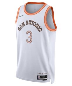 Alternative view of Keldon Johnson San Antonio Spurs Nike Unisex 2023/24 Swingman Jersey - White - City Edition