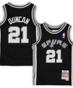 Tim Duncan San Antonio Spurs Preschool 1998/99 Hardwood Classics Throwback Team Jersey - Black