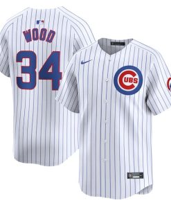 Kerry Wood Chicago Cubs Nike Home Limited Player Jersey - White