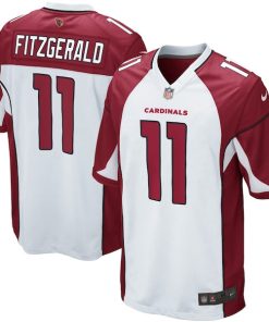 Mens Arizona Cardinals Larry Fitzgerald Nike White Game Jersey