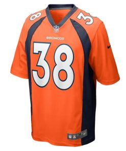 Alternative view of Jaleel McLaughlin Denver Broncos Nike  Game Jersey -  Orange