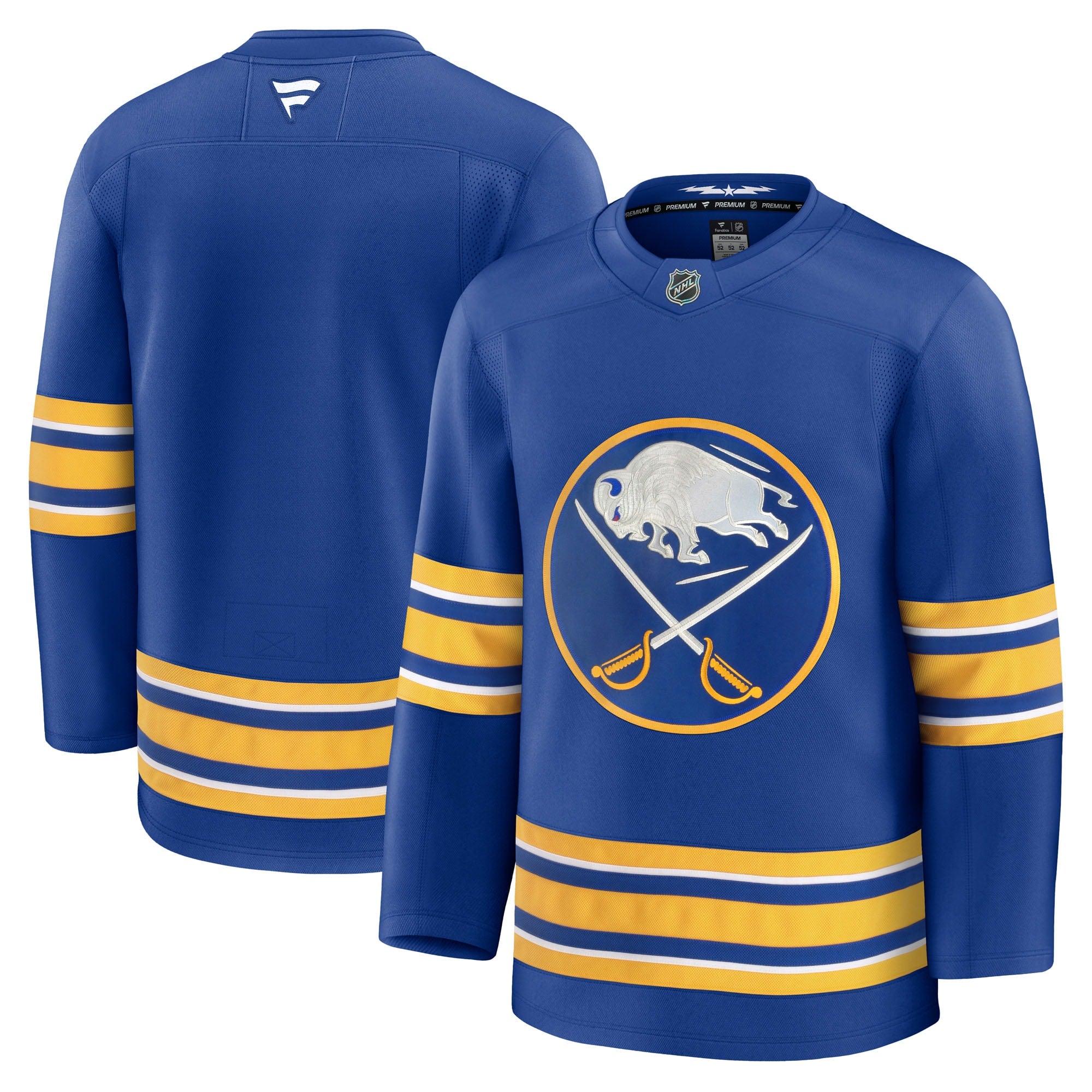 Buffalo Sabres Away Premium Jersey - White/Royal/Black - Image 10
