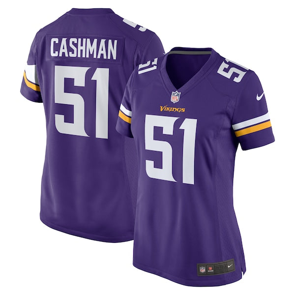 Blake Cashman Minnesota Vikings Nike Women's Team Game Jersey - Purple