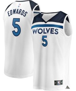 Anthony Edwards Minnesota Timberwolves  Youth Fast Break Replica Player Jersey - Association Edition - White