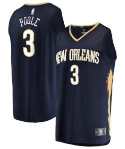 Jordan Poole New Orleans Pelicans  Fast Break Replica Jersey - Navy - Icon Edition