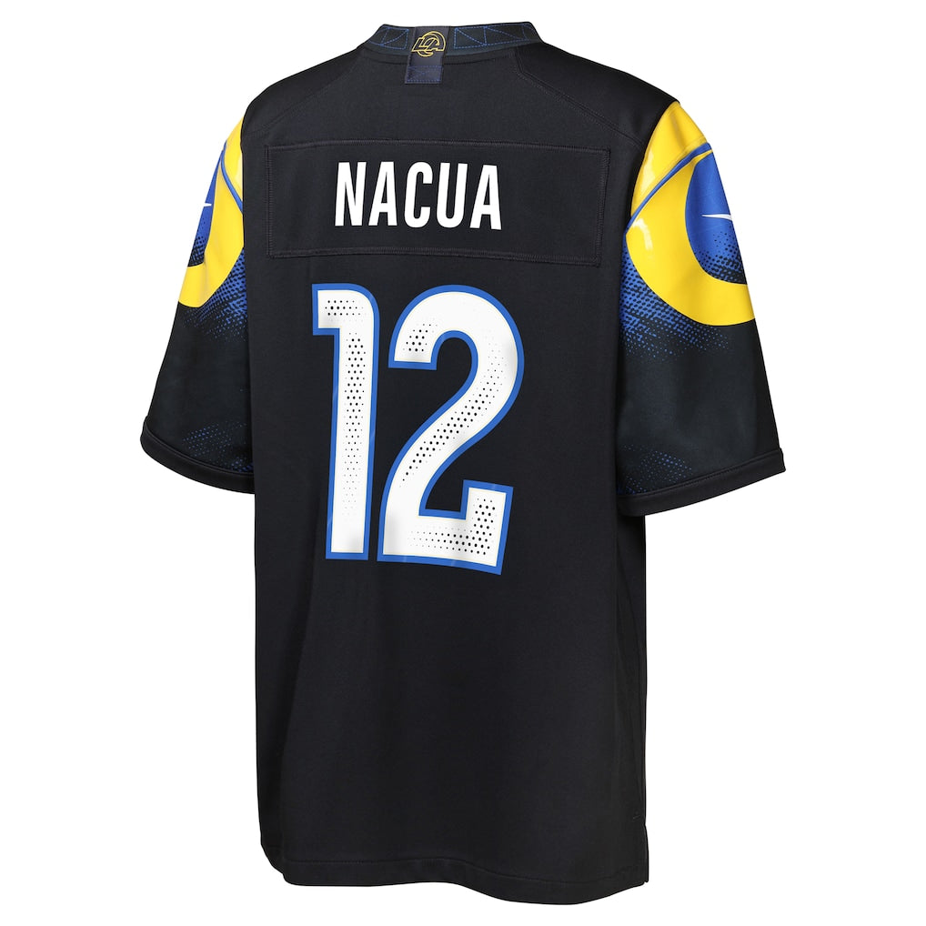 Puka Nacua Los Angeles Rams Nike 2025 Youth Rivalries Collection Limited Jersey - Midnight Blue - Image 3
