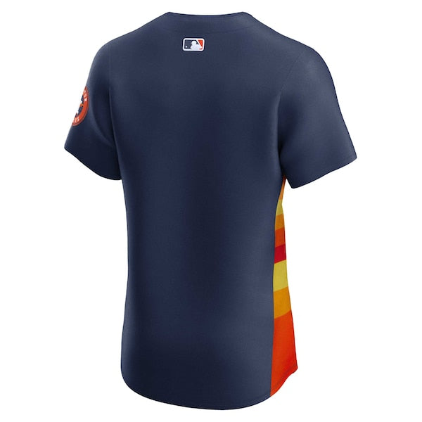 Houston Astros Nike Alternate Vapor Premier Elite Patch Jersey - Navy - Image 4