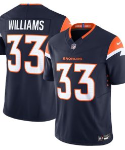 Javonte Williams Denver Broncos Nike Alternate Vapor F.U.S.E. Limited Jersey - Navy