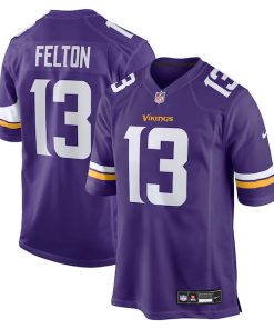 Tai Felton Minnesota Vikings Nike Team Game Jersey -  Purple