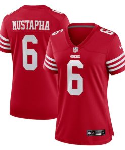 Malik Mustapha San Francisco 49ers Nike Women's  Game Jersey -  Scarlet
