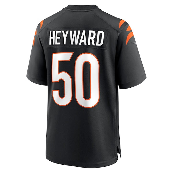 Shaka Heyward Cincinnati Bengals Nike Team Game Jersey - Black - Image 3
