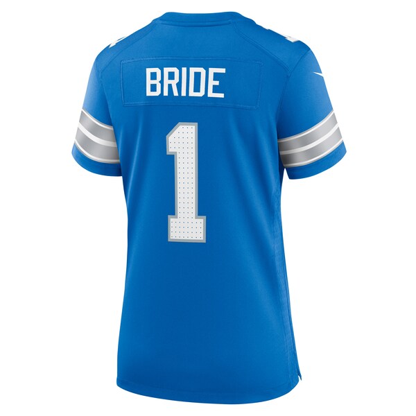 Number 1 Bride Detroit Lions Nike Women's Game Jersey - Blue - Image 3