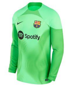 Alternative view of Barcelona Nike 2022/23 Stadium Replica Goalkeeper Jersey - Green