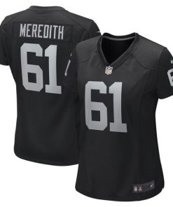 Jordan Meredith Las Vegas Raiders Nike Women's Game Player Jersey - Black