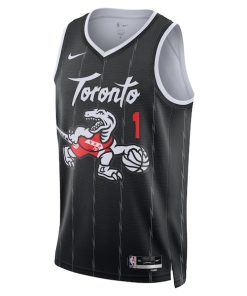 Alternative view of Gradey Dick Toronto Raptors Nike Unisex 2025/26 Swingman Jersey - Black - City Edition