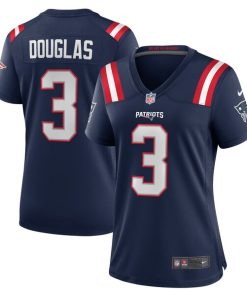 Demario Douglas New England Patriots Nike Women's  Game Jersey -  Navy