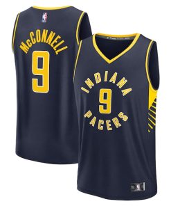 T.J. McConnell Indiana Pacers  Fast Break Replica Jersey - Navy - Icon Edition