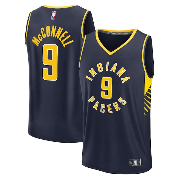 T.J. McConnell Indiana Pacers Fast Break Replica Jersey - Navy - Icon Edition
