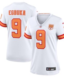 Emeka Egbuka '76 Tampa Bay Buccaneers Nike Women's 50th Season Game Jersey - White/Red/Creamsicle